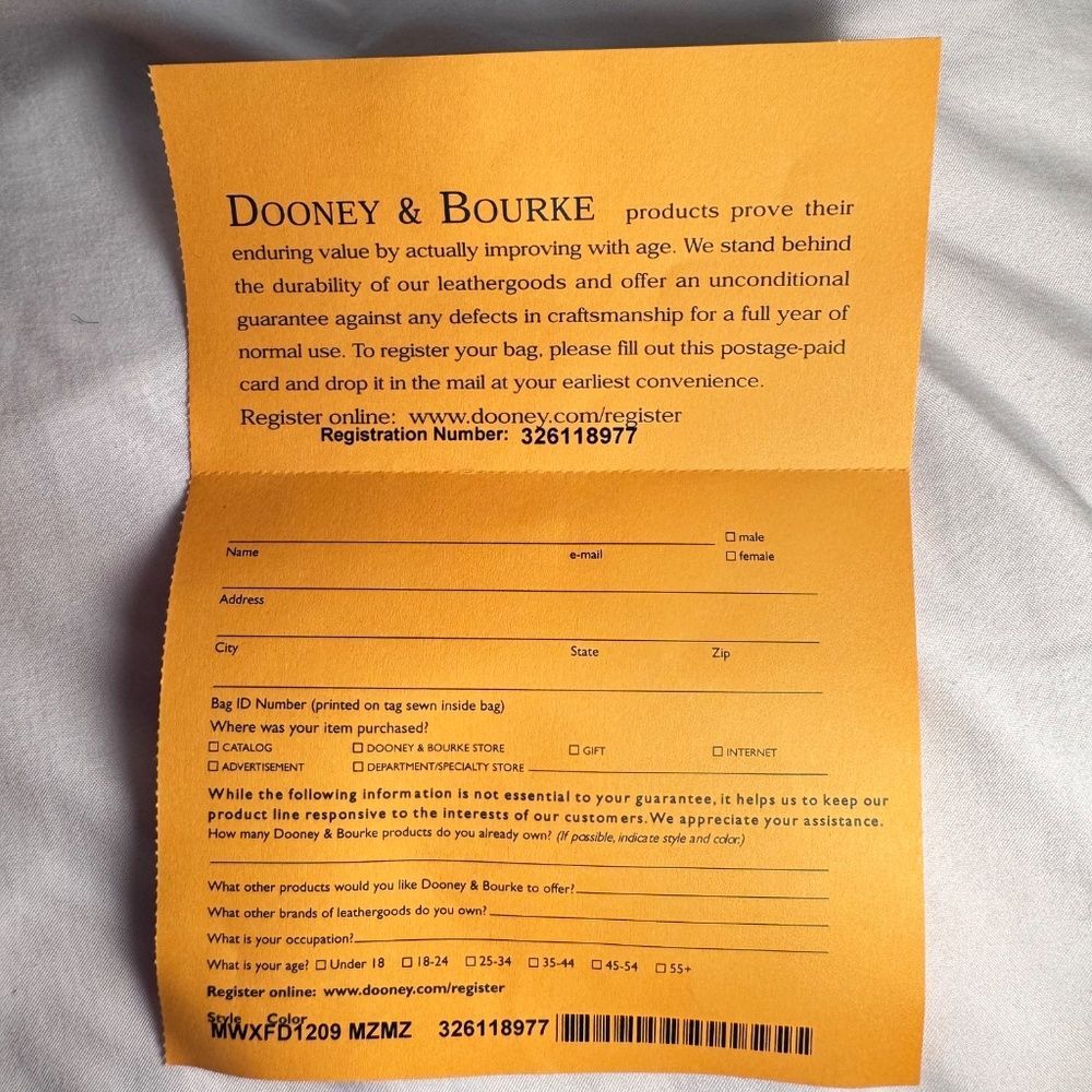 Dooney & Bourke Pebble Grain Shoulder - NWT Mulberry Leather +Cert+Dust Bag - Picture 6 of 6